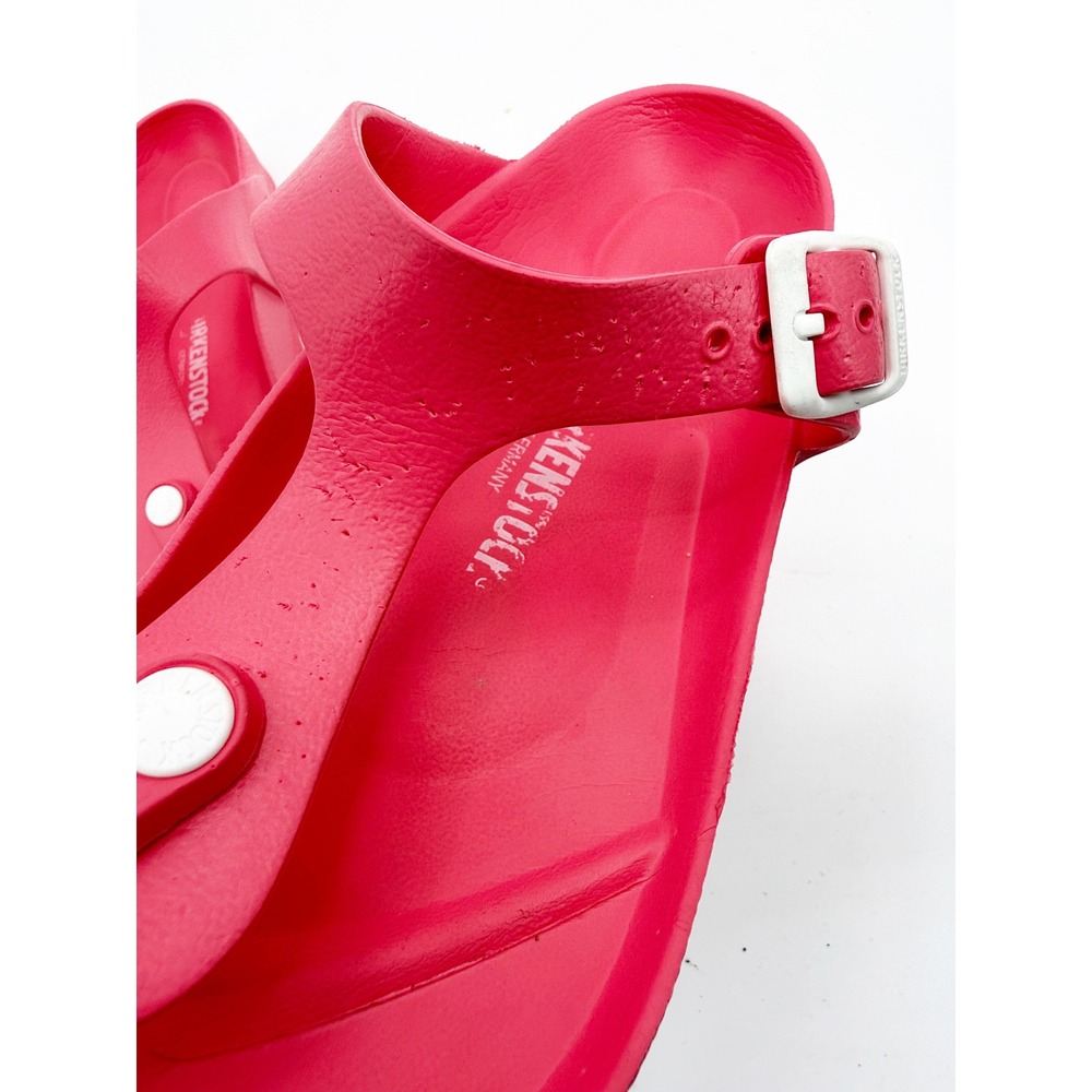 Birkenstock Gizeh EVA Pink Beetroot Thong Sandals Waterproof Shoes size 38 7 - Picture 2 of 12